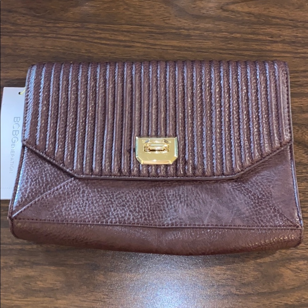 “Dark Raspberry” BCBG clutch